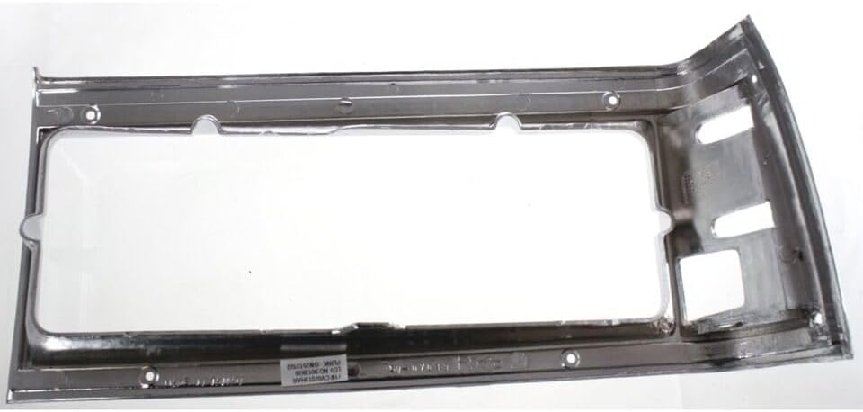 Set Of 2 Front Head Light Door Bezels Left Driver & Right Passenger Side Direct Replacement Compatible With 1981-1985 Chevrolet Caprice / 1987-1989 Pontiac Safari GM2512102