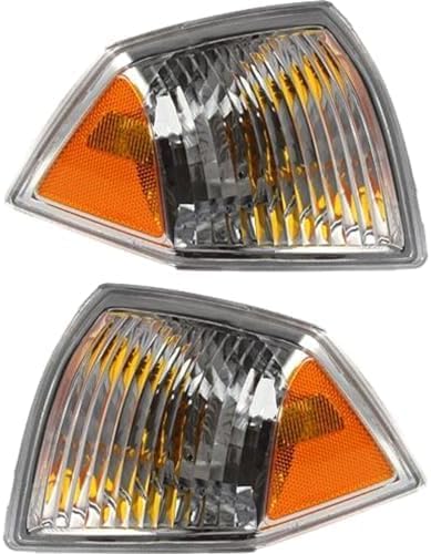 Set Of 2 Front Corner Lamp Lens And Housing Right Passenger & Left Driver Side Direct Replacement Compatible With 2007-2010 Jeep Compass CH2521144 CH2520144 68000682AB 68000683AB
