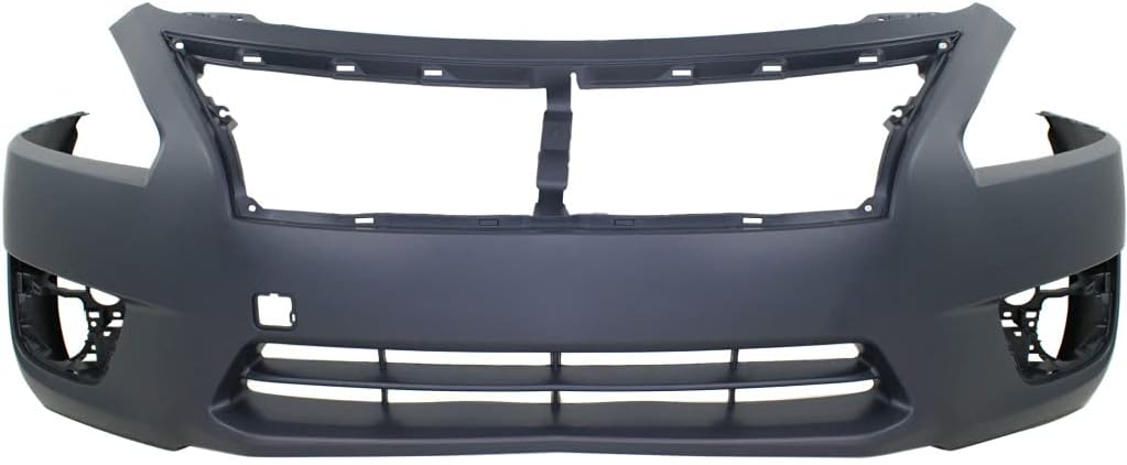 Front Bumper Cover Primed with Fog light Holes Direct Replacement Compatible With 2013-2015 Nissan Altima SL S SV Sedan NI1000285 620223TA0H