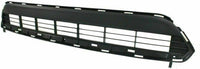 Front Bumper Lower Grille Textured Black + Trim Molding Chrome Direct Replacement Compatible With 2011-2013 Toyota Highlander TO1036130 TO1044111 527110E040 531120E070