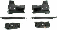 AUTOS PARTS PLUS Front Bumper Chrome With Brackets + Lower Valance Primed With Fog Light Holes + Extension Textured Direct Replacement Compatible With GMC Sierra 1500 2500HD 3500 2003-2006