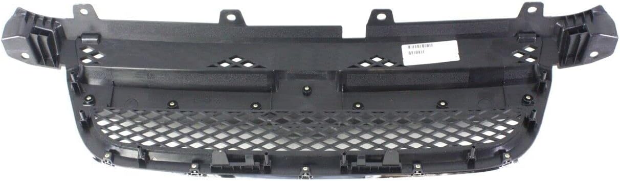 Front Grille With Chrome Center Bar Textured Black Shell And Insert Direct Replacement Compatible With 2007-2011 Chevrolet Aveo GM1200577 96648529