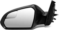 Front Power Mirror Manual Folding Heated Primed Left Driver Side Direct Replacement Compatible With 2015-2019 Hyundai Sonata HY1320204 87610C2010