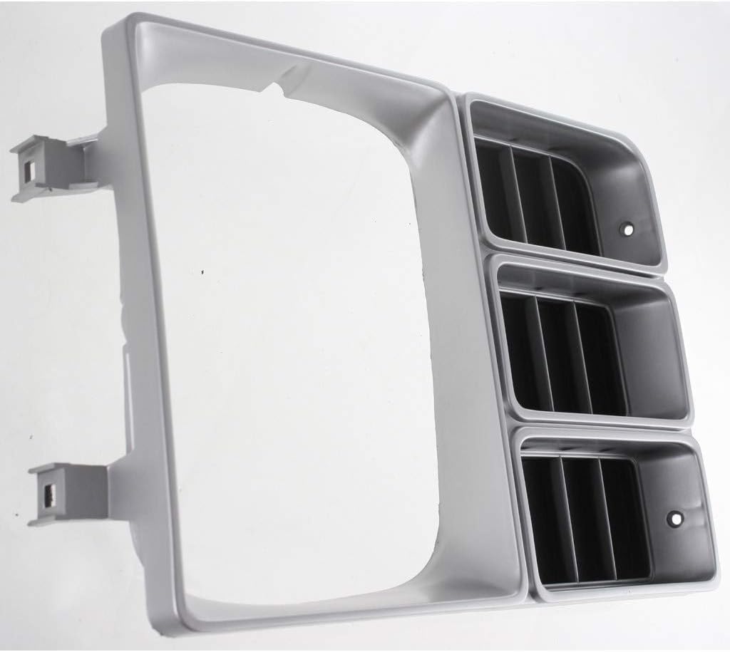 Front Headlight Door Bezel With Signal Head Lamps Left Driver Side Direct Replacement Compatible With 1981-1982 Chevrolet/Suburban C-K Series GM2512105 14021351