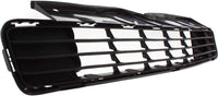 Front Bumper Grille Textured Gray Plastic Direct Replacement Compatible With 2010-2011 Toyota Prius TO1036122 5311247040