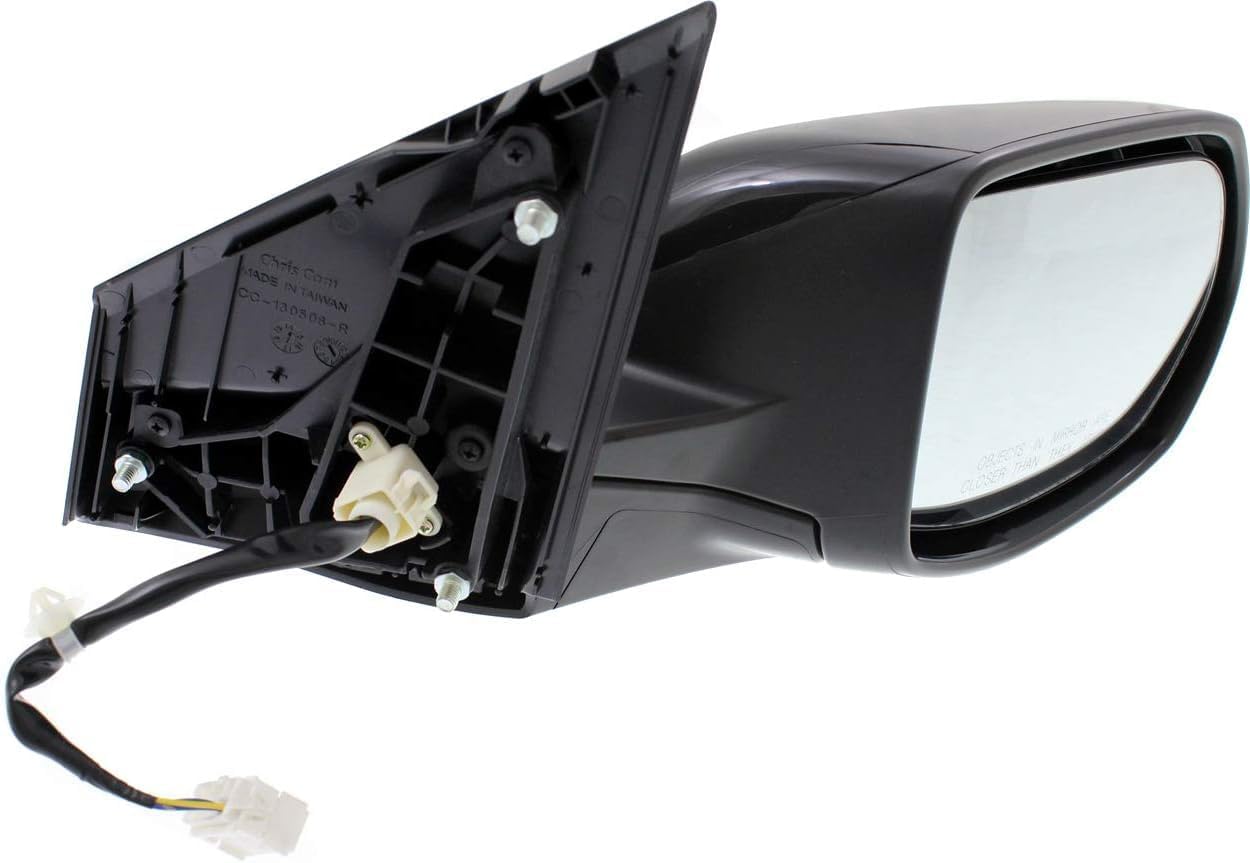 Front Power Mirror Manual Folding Non-Heated Primed Right Passenger Side Direct Replacement Compatible With 2012-2014 Honda CR-V HO1321268 76208T0AA11-PFM