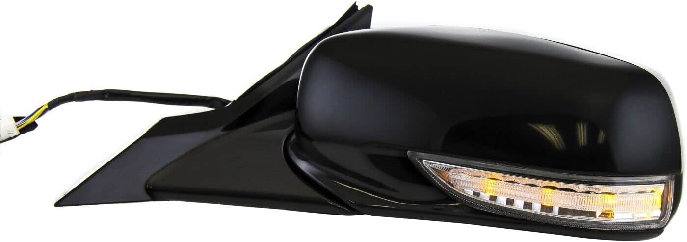 Front Power Mirror Manual Folding Heated Left Driver Side Direct Replacement Compatible With 2009-2014 Acura TL AC1320113 76250TK4A01ZD
