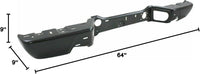 Set Of 2 Rear Bumper Face Bar Only Steel Primed Direct Replacement Compatible With 2004-2012 Chevrolet Colorado/GMC Canyon GM1102550 GM1102552 20814972