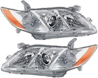 Set Of 2 Front Head Light Left Driver & Right Passenger Side Direct Replacement Compatible With 2007-2009 Toyota Camry TO2518105 TO2519105 8117006201 8113006201