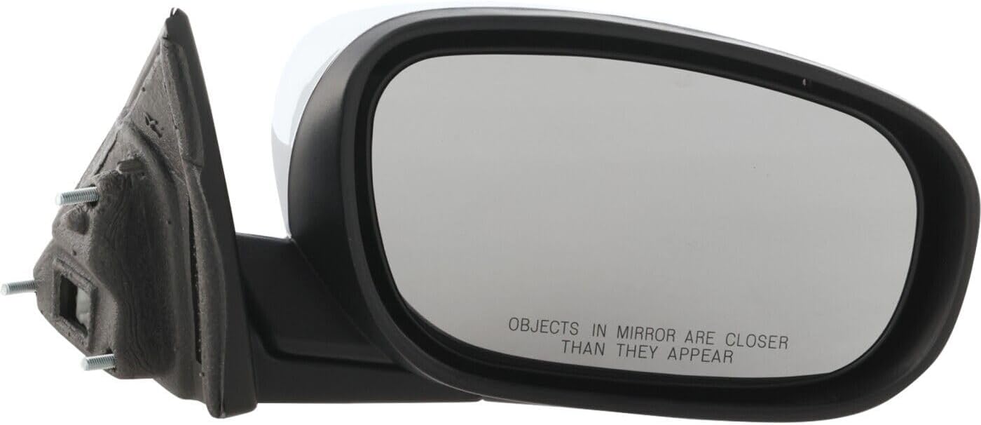Front Power Mirror Manual Folding Chrome Right Passenger Side Direct Replacement Compatible With 2005-2010 Chrysler 300/2006-2010 Dodge Charger / 2005-2008 Magnum CH1321324
