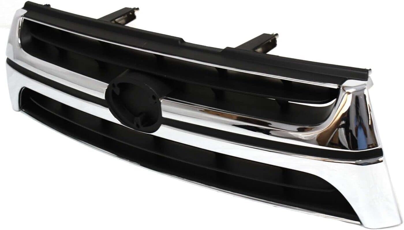 Front Grille Chrome Shell/Primed Insert Direct Replacement Compatible With 2001-2002 Toyota 4Runner TO1200241 5311135400