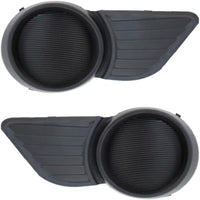 Set Of 2 Front Fog Light Cover Primed Plastic Left Driver & Right Passenger Side Direct Replacement Compatible With 2011-2017 Toyota Sienna TO1039169 TO1038169 5212708020 5212808020