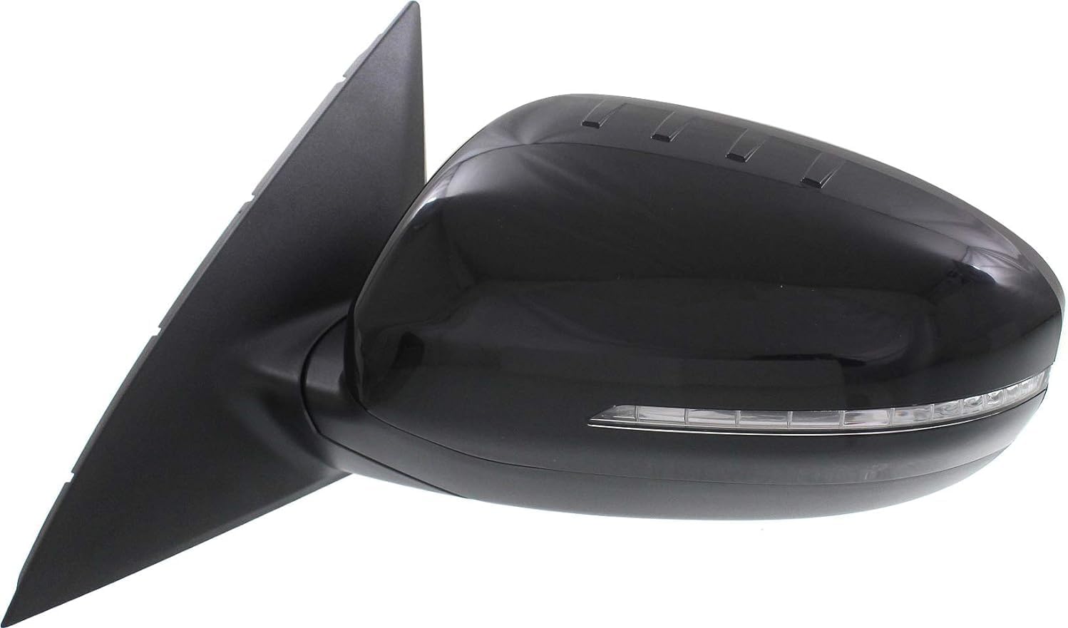 Front Power Mirror Manual Folding Heated Primed Left Driver Side Direct Replacement Compatible With 2014-2015 Kia Optima KI1320175 876104C501