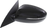 Front Power Mirror Manual Folding Heated Primed Left Driver Side Direct Replacement Compatible With 2014-2015 Kia Optima KI1320175 876104C501