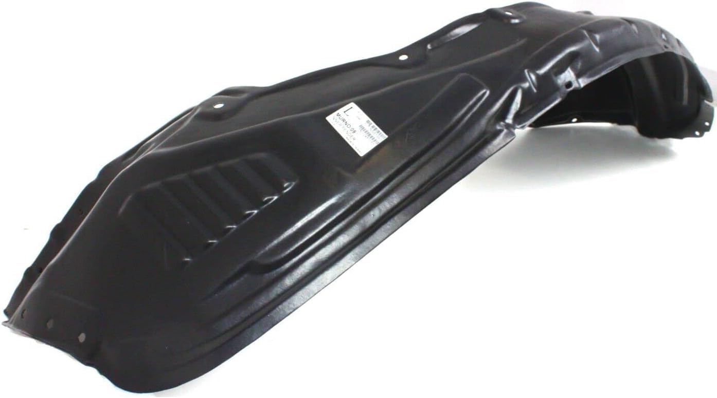 Front Inner Fender Liner Left Driver Side Direct Replacement Compatible With 2009-2010 Nissan Murano NI1248118 638411AA0A