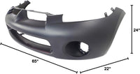 Front Bumper Cover Primed Direct Replacement Compatible With 2006-2008 Mitsubishi Eclipse MI1000313 6400B274