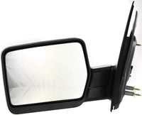 Front Power Mirror Non Towing Manual Folding Heated Textured Left Driver Side Direct Replacement Compatible With 2004-2008 Ford F-150 FO1320233 8L3Z17683EA