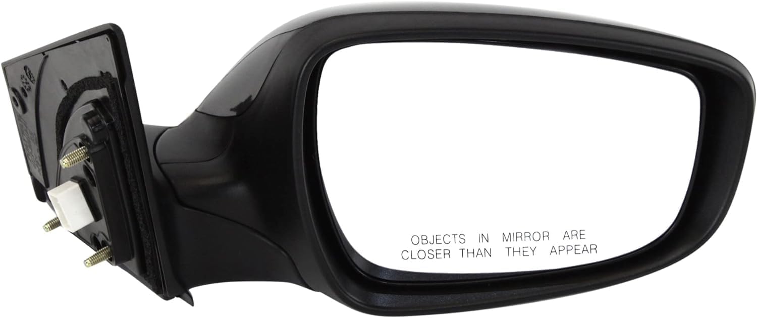 Front Power Mirror Manual Folding Heated Primed Right Passenger Side Direct Replacement Compatible With 2011-2013 Hyundai Elantra HY1321179 876203Y100