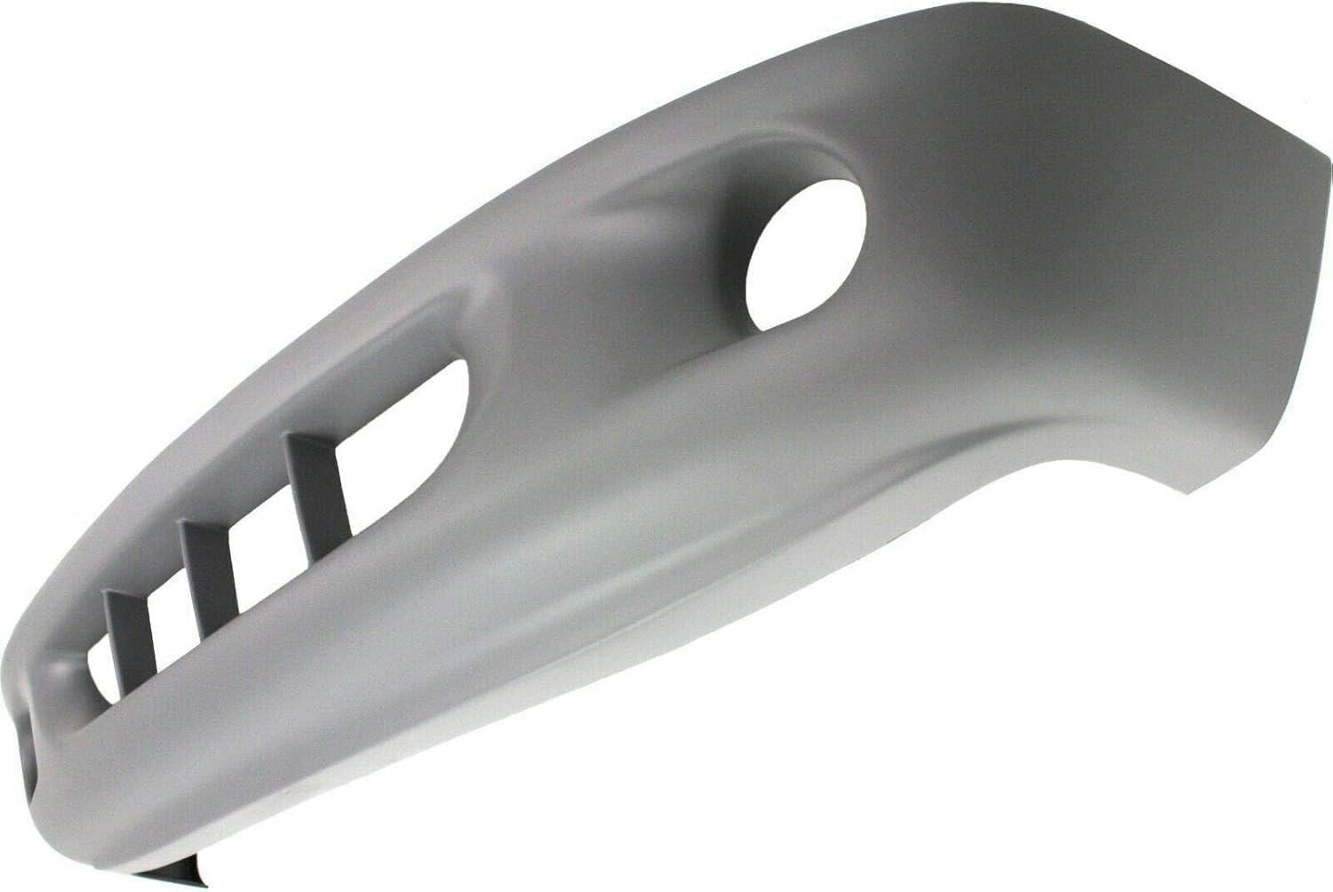 Front Bumper Upper Cover Primed + Lower Valance Textured + Grille + Fog Lights Left Driver & Right Passenger Side Direct Replacement Compatible With 1997-2000 Dodge Dakota CH1000240