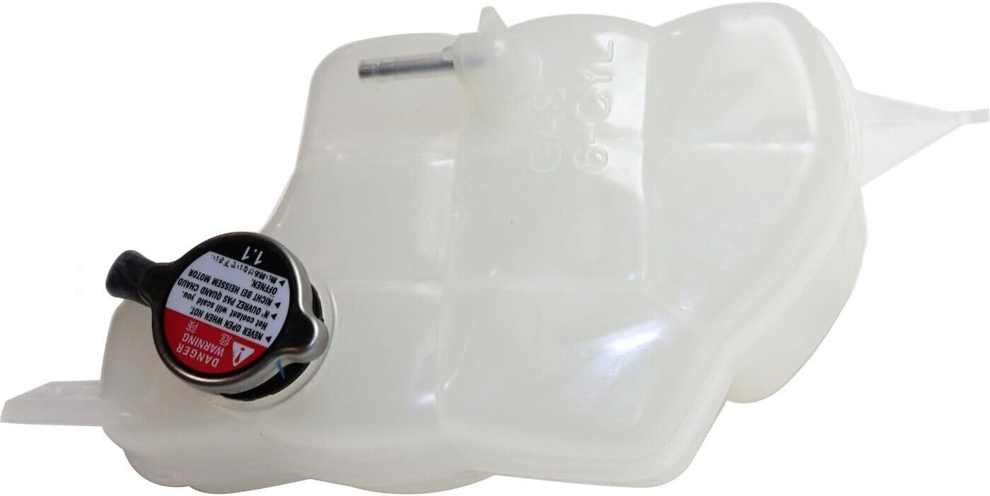 Front Coolant Reservoir Radiator Spare Tank With Cap Direct Replacement Compatible With 2007-2010 Chrysler Sebring / 2008-2014 Dodge Avenger CH3014148 5058511AE-PFM