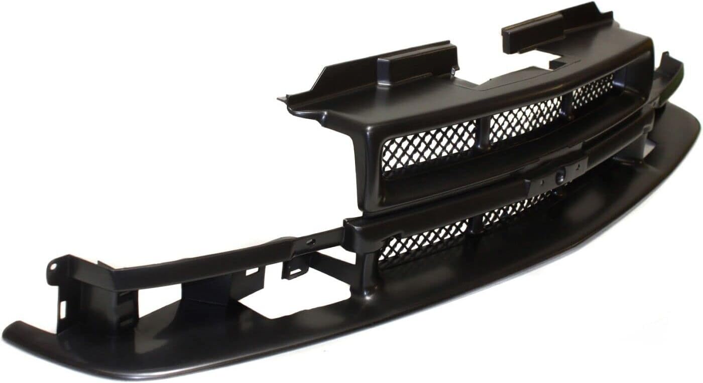 Front Grille Primed Shell & Mesh Insert Direct Replacement Compatible With 1998-2005 Chevrolet Blazer / 1998-2004 S10 GM1200418 12472710