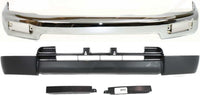 AUTOS PARTS PLUS Front Bumper Face Bar Chrome + Lower Valance Panel Primed + Grille Extension Fillers Steel Right & Left Side Direct Replacement Compatible With 1996-1998 Toyota 4Runner TO1002162