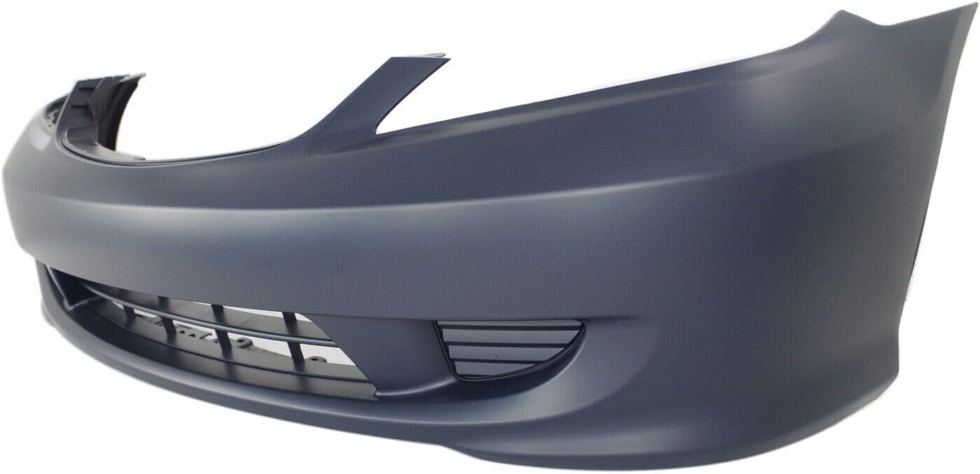 Front Bumper Cover Primed Direct Replacement Compatible With 2004-2005 Honda Civic Sedan Coupe Hybrid HO1000216 04711S5AA91ZZ