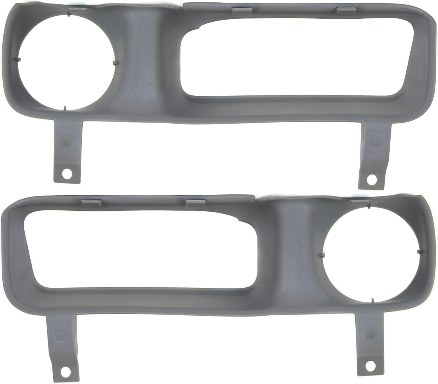 Front Bumper Primed Steel + Upper + Lower Cover + Valance + Fog Light + Bezel Cover Left & Right Side Direct Replacement Compatible with 1994-2001 Dodge Ram 1500/1994-02 Ram 2500 3500