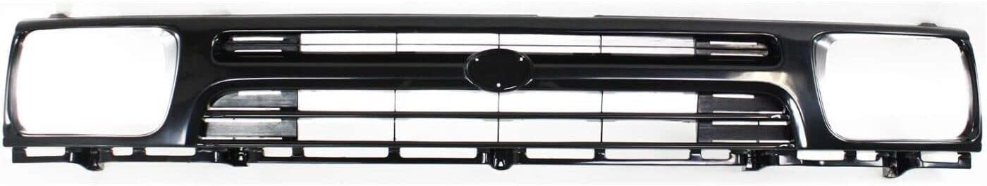 Front Bumper Grille Primed Shell & Insert Direct Replacement Compatible With 1992-1995 Toyota Pickup TO1200127 5311135080