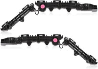 Set Of 2 Rear Bumper Support Bracket Plastic Left Driver & Right Passenger Side Direct Replacement Compatible With 2019-2024 Toyota RAV4 / 2021-2024 Prime TO1142129 TO1143129