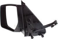 Front Power Mirror Manual Folding Heated Textured Left Driver Side Direct Replacement Compatible With 2008-2012 Jeep Liberty CH1320287 57010185AF