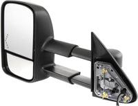 Set Of 2 Front Power Towing Mirror Manual Folding Heated Textured Left Driver & Right Passenger Side Direct Replacement Compatible With 2003-2006 Chevrolet Silverado/GMC Sierra