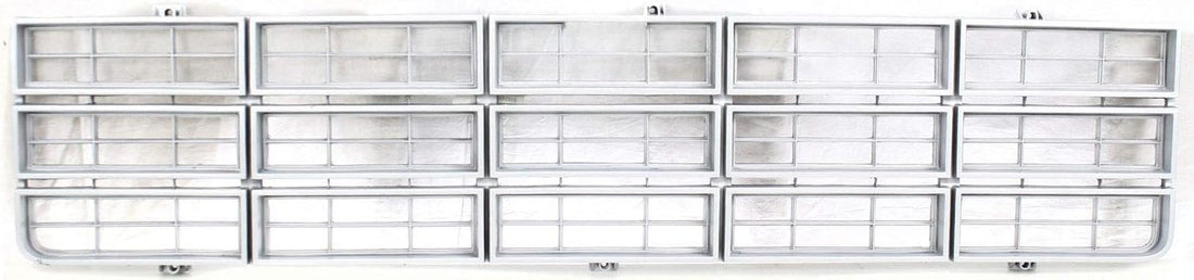 Front Grille Argent Shell And Insert Direct Replacement Compatible With 1977-1980 Chevrolet C-K Series GM1200354 370536