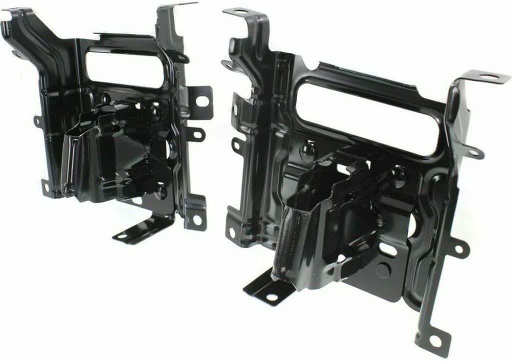 Set Of 2 Front Bumper Bracket Left Driver & Right Passenger Side Direct Replacement Compatible With 2013-2018 Ram 1500 CH1061104 68232485AA