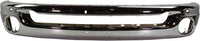 Front Bumper Chrome Steel + Upper Cover + Lower Valance Air Dam + Step Pad Molding + Inner Filler Direct Replacement Compatible With 2006-2008 Dodge Ram 1500/2006-2009 2500 3500