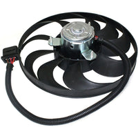Front A/C Condenser Cooling Fan Assembly Right Passenger Side Direct Replacement Compatible with 1999-2005 Volkswagen Jetta VW3117111 1C0959455C