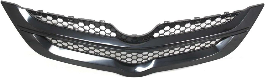 Front Upper Grille Textured Shell & Insert Direct Replacement Compatible With 2007-2008 Toyota Yaris TO1200294 5311152460C0