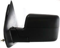 Front Power Mirror Non Towing Manual Folding Heated Textured Left Driver Side Direct Replacement Compatible With 2004-2008 Ford F-150 FO1320233 8L3Z17683EA