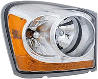 Set of 2 Front Headlight Assembly Interior Chrome Right Passenger & Left Driver Side Direct Replacement Compatible With 2004-2005 Dodge Durango CH2502147 CH2503147 55077721AD