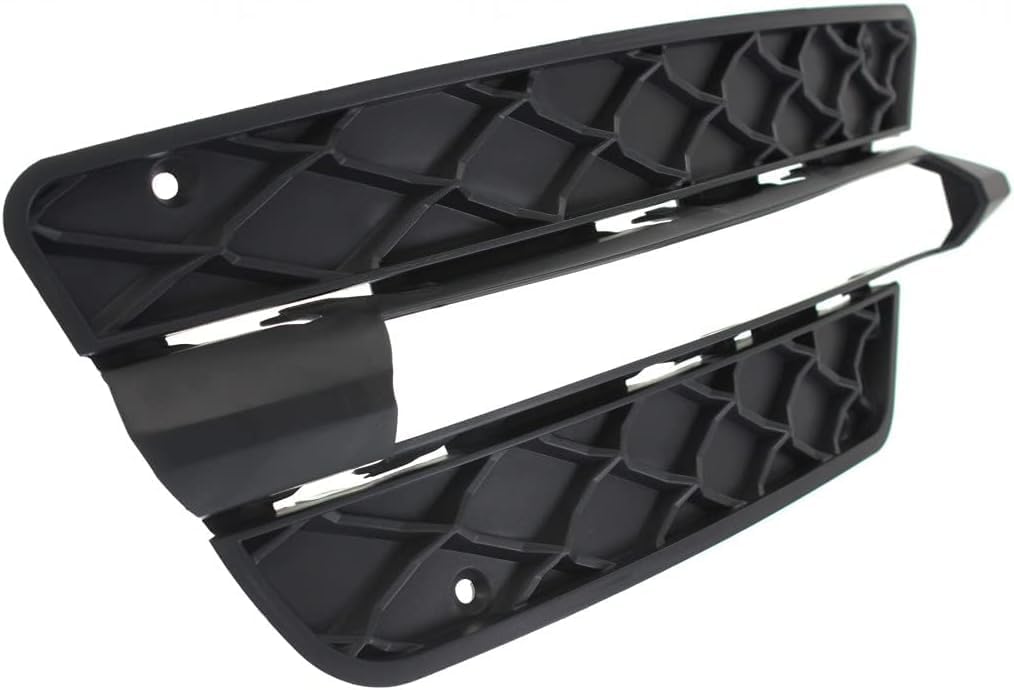 Set Of 2 Front Bumper Outer Grille Textured Right Passenger & Left Driver Side Direct Replacement Compatible With 2012-2015 Mercedes Benz C-Class MB1038126 MB1039126 2048851353