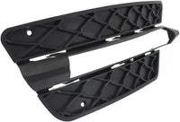 Set Of 2 Front Bumper Outer Grille Textured Right Passenger & Left Driver Side Direct Replacement Compatible With 2012-2015 Mercedes Benz C-Class MB1038126 MB1039126 2048851353