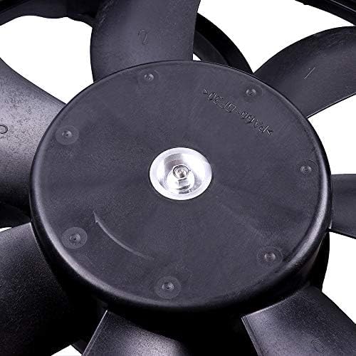 Front Radiator Dual Cooling Fan Shroud Assembly Plastic Direct Replacement Compatible with 2008-2012 Ford Escape/Mazda Tribute FO3115182 8L8Z8C607B