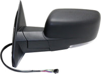 Front Mirror Power Folding Heated Textured Left Driver & Right Passenger Side Direct Replacement Compatible With Ram 1500 2013-2018/2500 2013-2017 DG100ER-S DG100EL-S