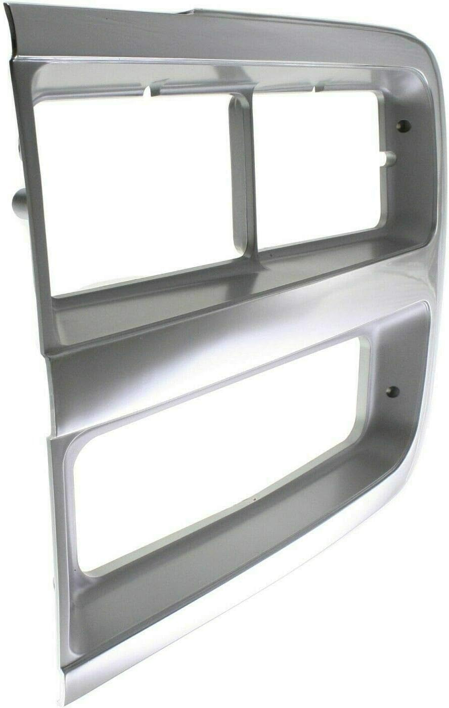 AUTOS PARTS PLUS Set Of 2 Front Headlight Door Bezel Chrome Left Driver & Right Passenger Side Direct Replacement Compatible With 1992-1996 Chevrolet G-Series Van GM2513187 GM2512187 15685966 15685965