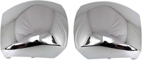 AUTOS PARTS PLUS Set Of 2 Front Bumper End Caps Chrome Steel Left Driver & Right Passenger Side Direct Replacement Compatible With 2007-2012 Chevrolet Silverado 2500HD 3500HD GM1017107 GM1016107