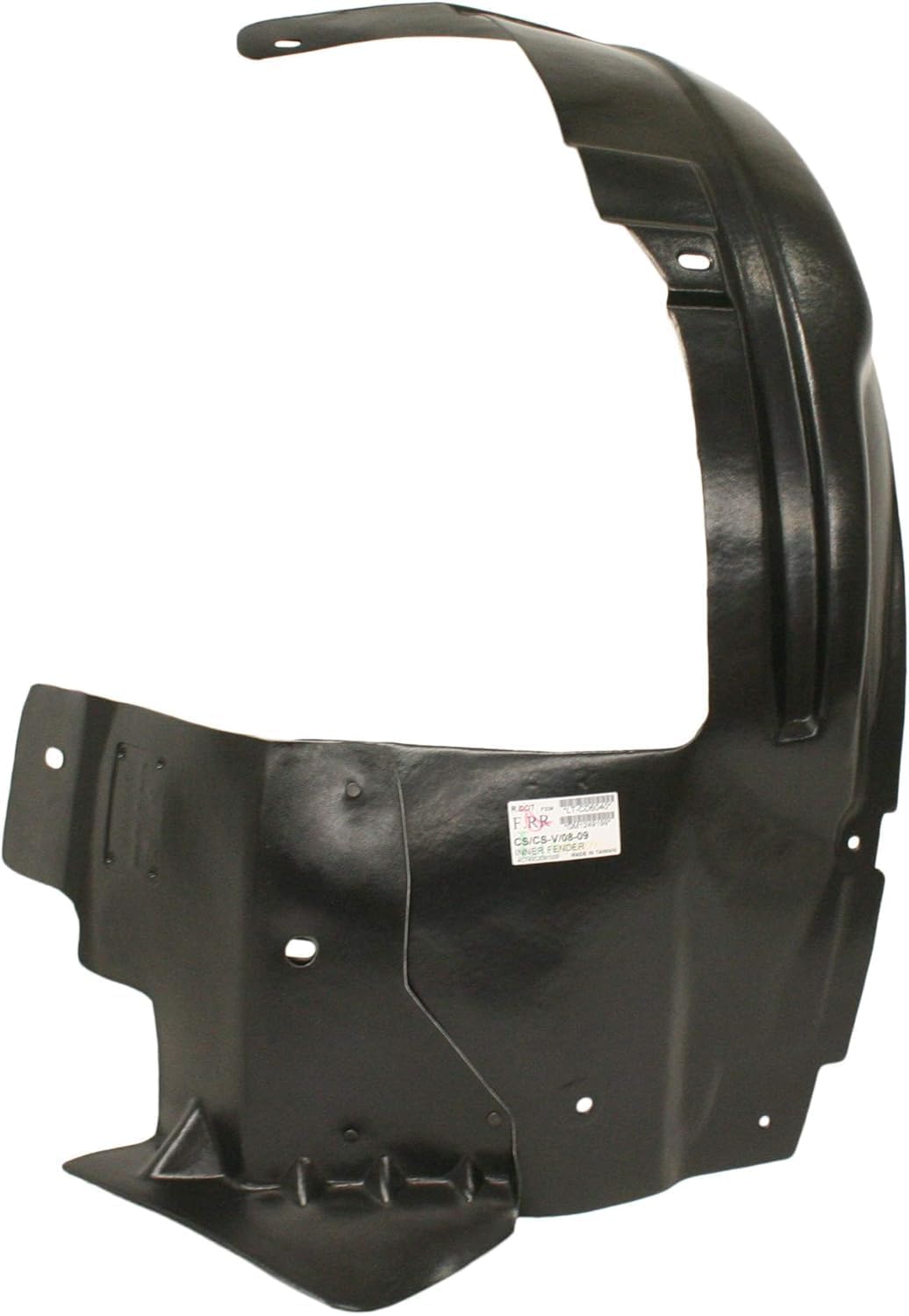 Front Fender Liner Rear Section Right Passenger Side Direct Replacement Compatible With 2008-2015 Cadillac CTS GM1249199 20851000