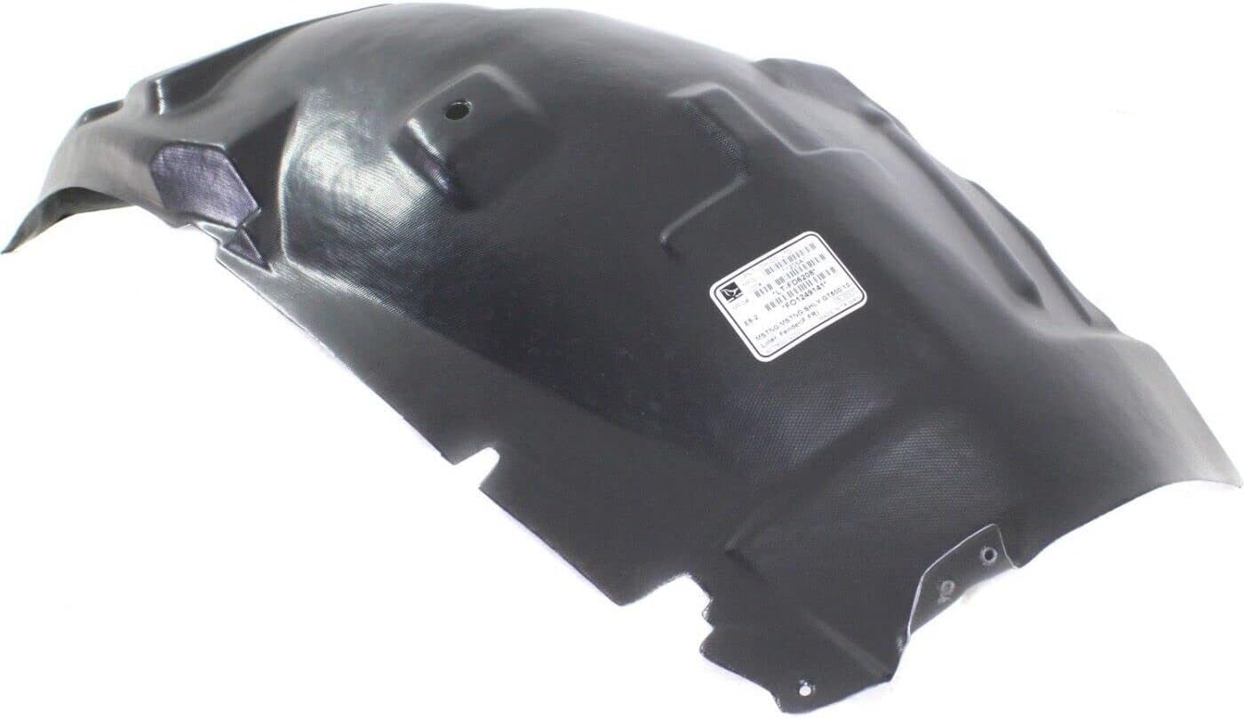 Set Of 2 Front Fender Liner Plastic Left Driver & Right Passenger Side Direct Replacement Compatible With 2010-2014 Ford Mustang FO1249141 FO1248141 ‎AR3Z16102A AR3Z16103A