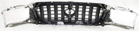 Front Grille Chrome Shell/Painted Dark Gray Insert Direct Replacement Compatible With 2001-2004 Toyota Tacoma TO1200248 5310004240