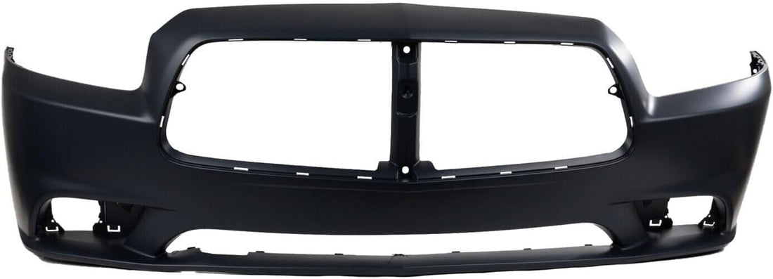 Front Bumper Cover Primed Plastic Direct Replacement Compatible With 2011-2014 Dodge Charger CH1000993 68092597AA