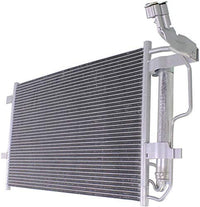 Front A/C Condenser Aluminum Core Direct Replacement Compatible With 2010-2013 Mazda 3 MA3030156 BBP261480C